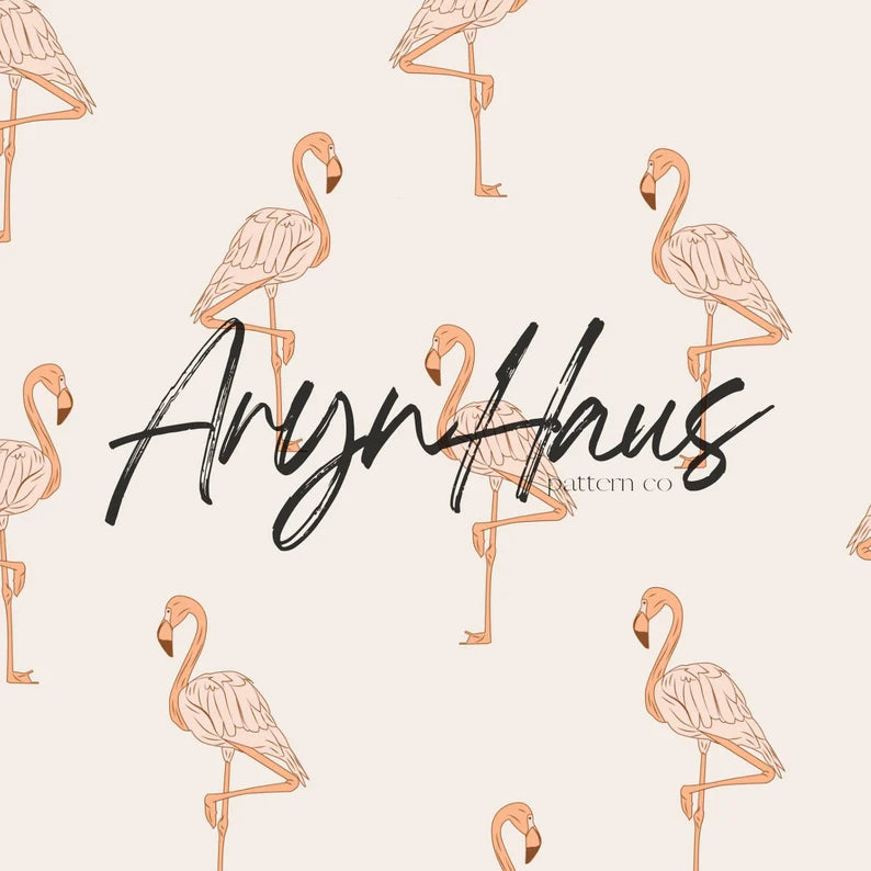 Minimalist Boho Flamingo