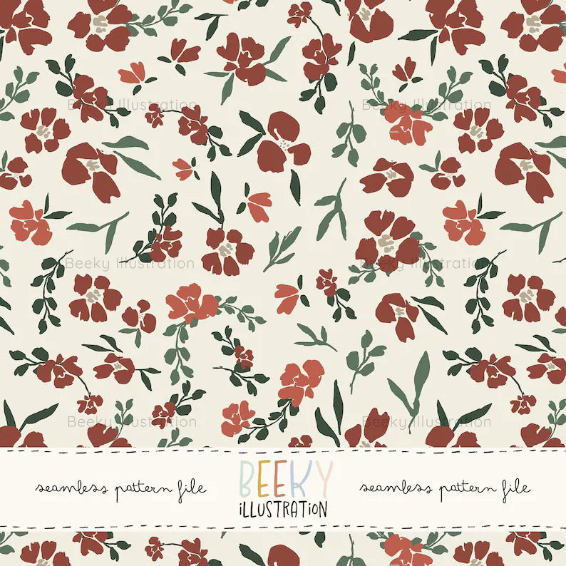 Muted Christmas Floral