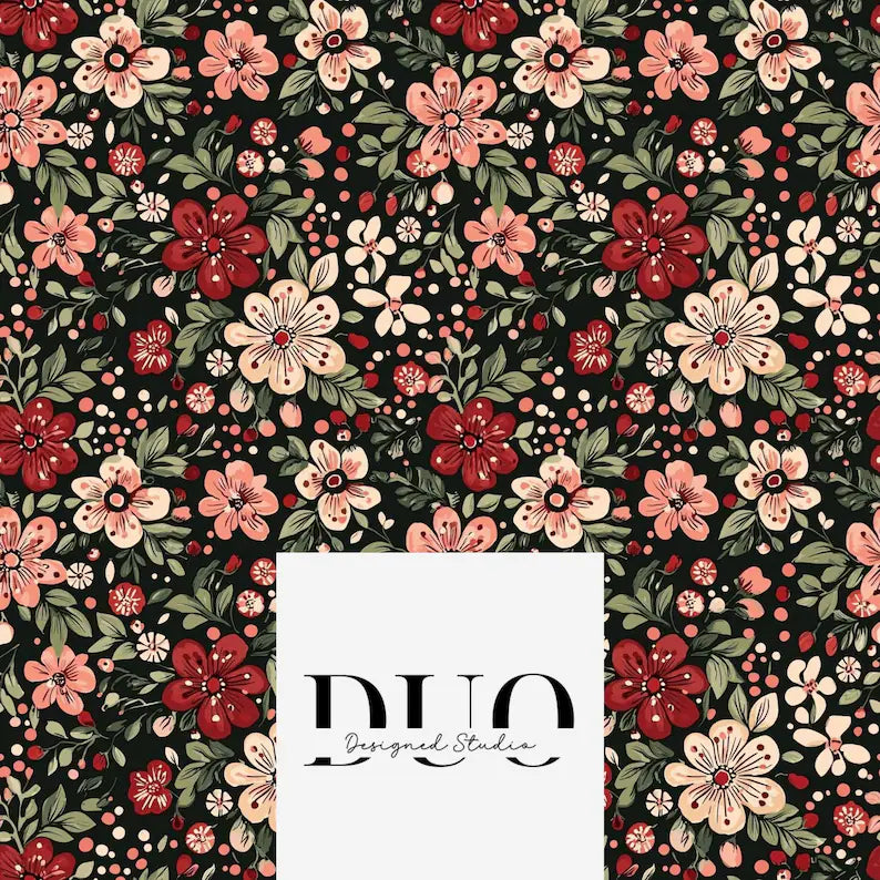 Christmas Retro Floral