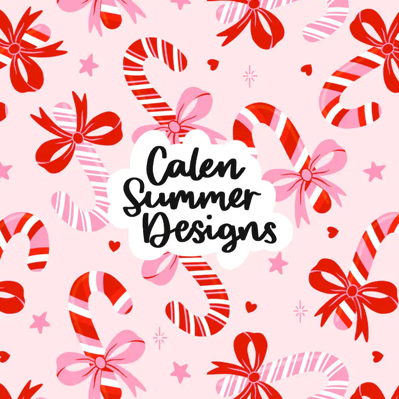 Christmas Bow Candy Canes