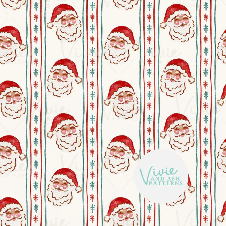 Red and Green Christmas Santa Star