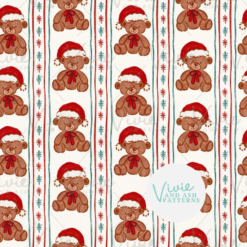 Red and Green Christmas Bear