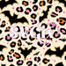 halloween bat leopard fabric knit 