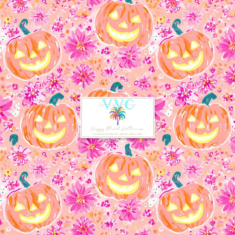 Preppy Jack O lantern — Little Rays Fabric