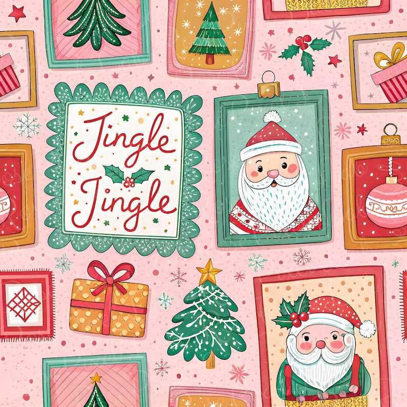 Christmas Frames Girly