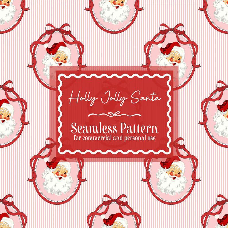Coquette PinStripe Girly Santa