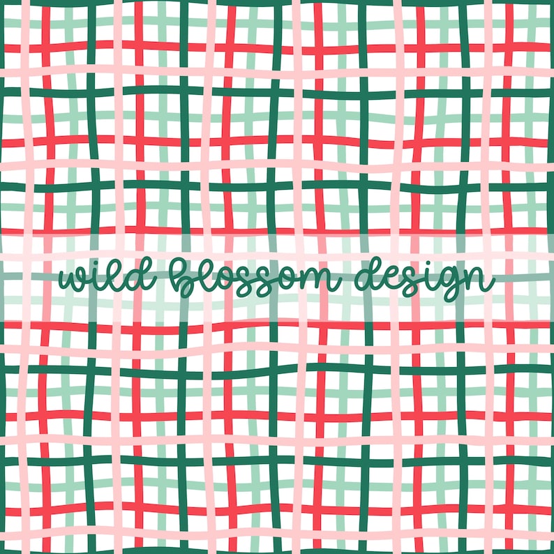 Holiday Wavy Plaid Gingham