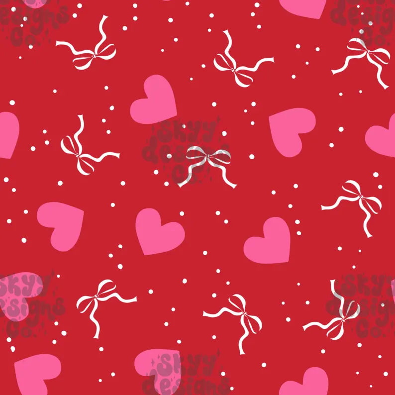 Girly Valentine Dots and Bows