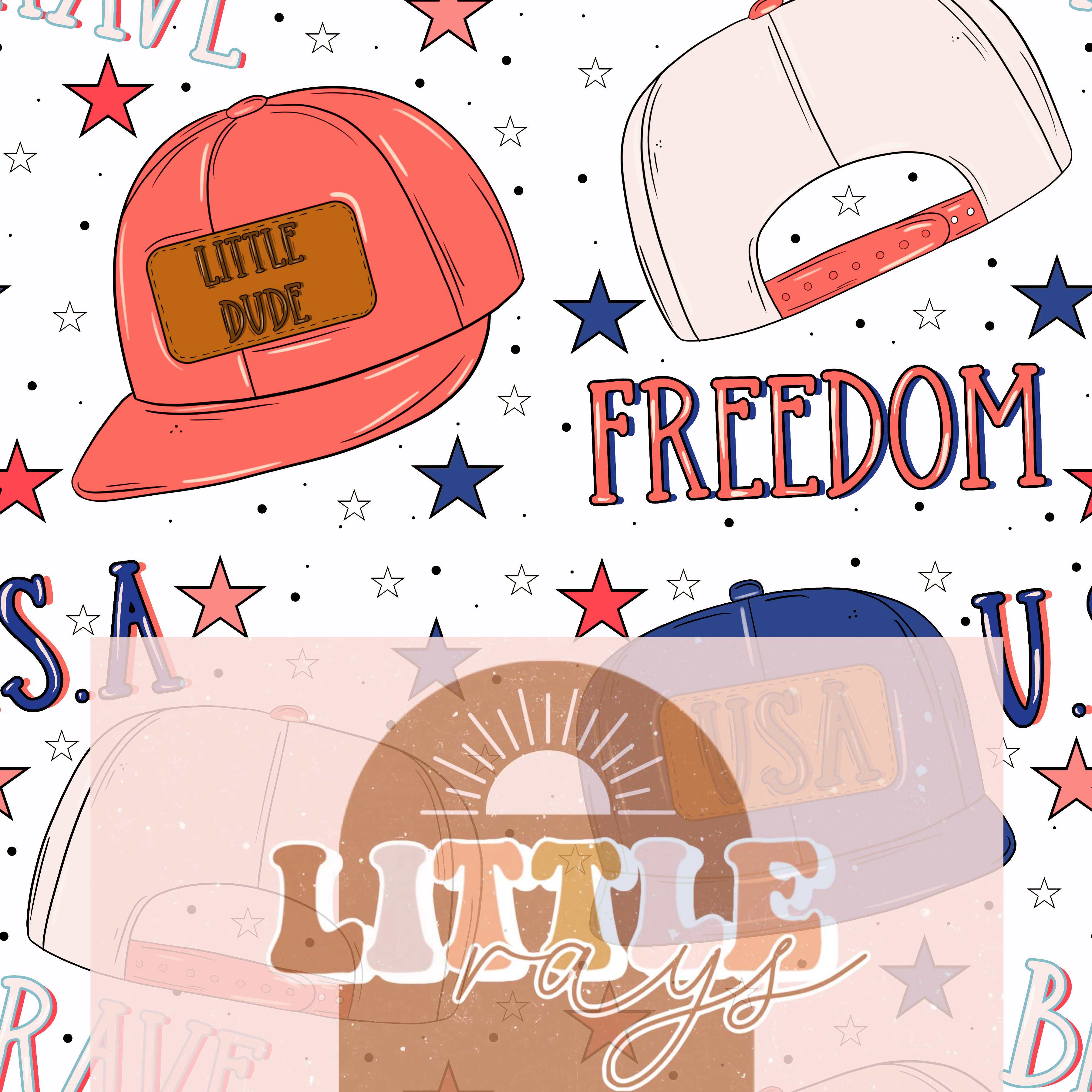 USA Dude Vintage cream