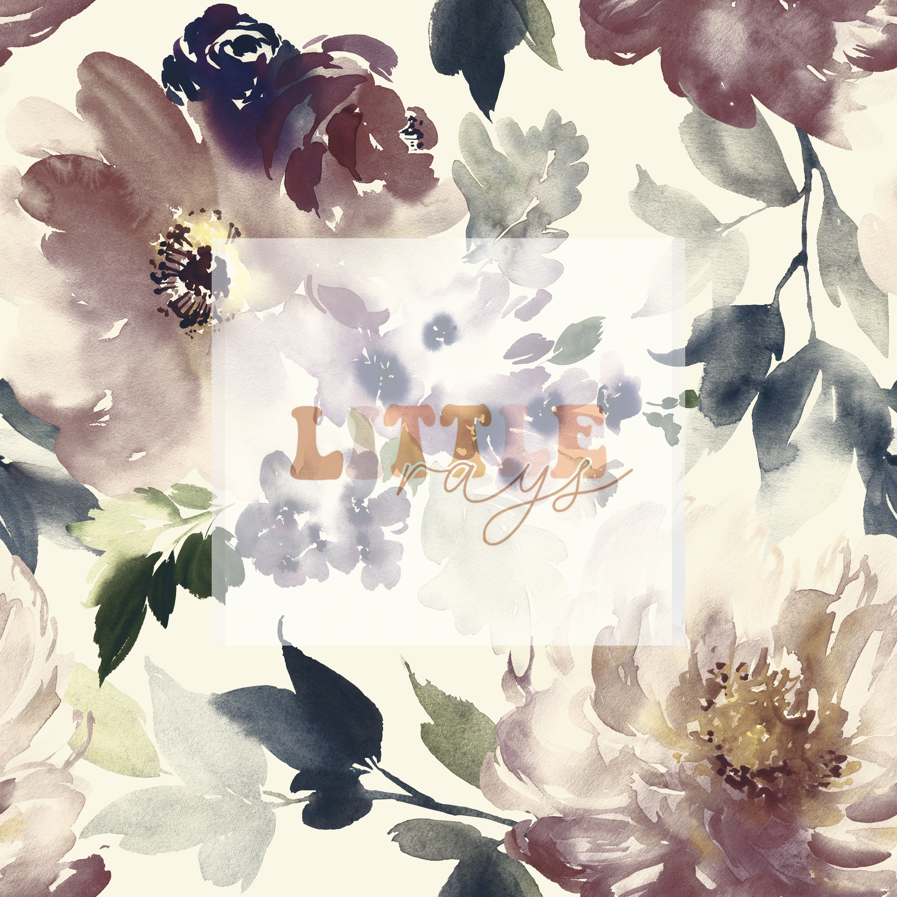 Watercolor Floral muted