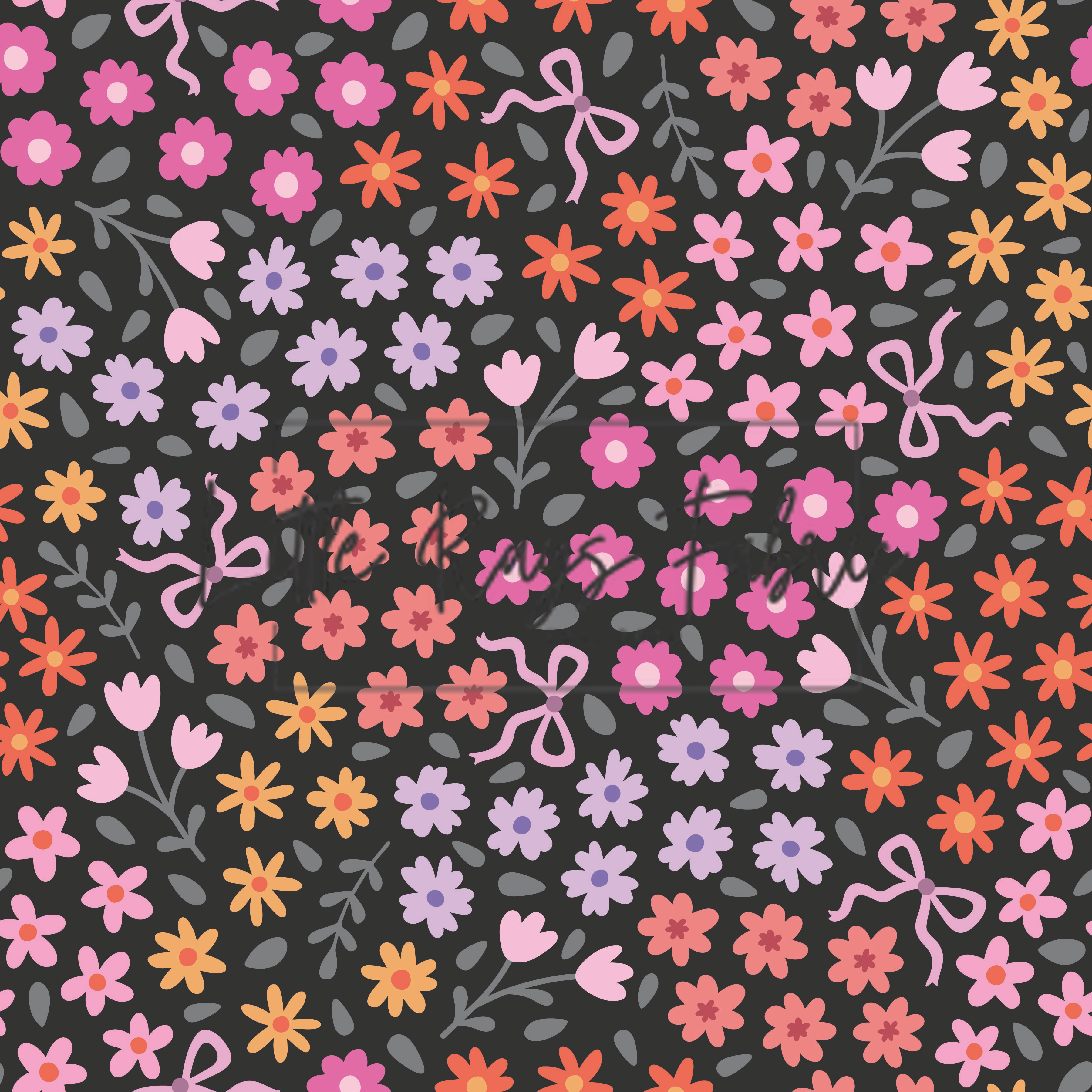 Bright Bow Ditsy Floral