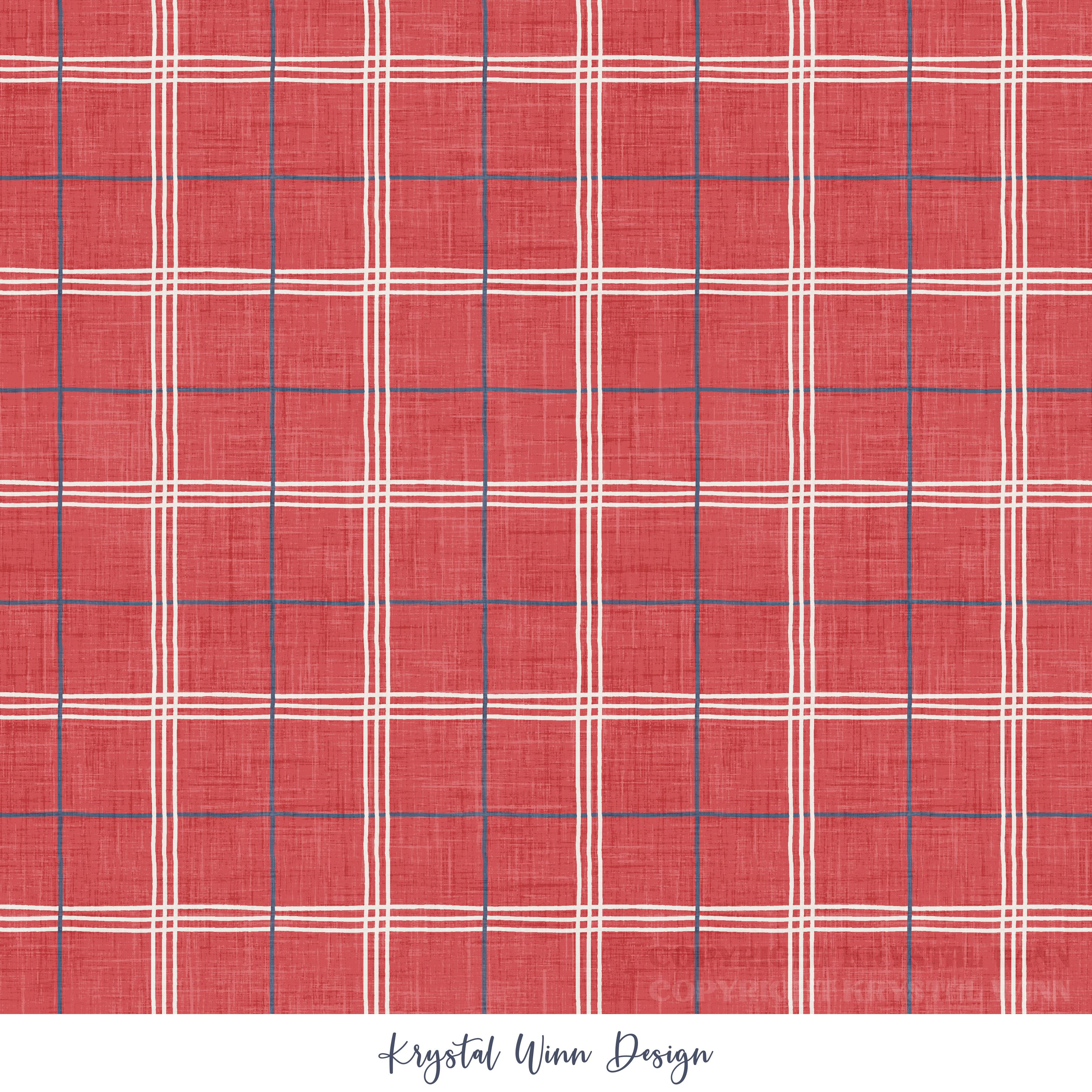 Yankee Doodle Plaid Red