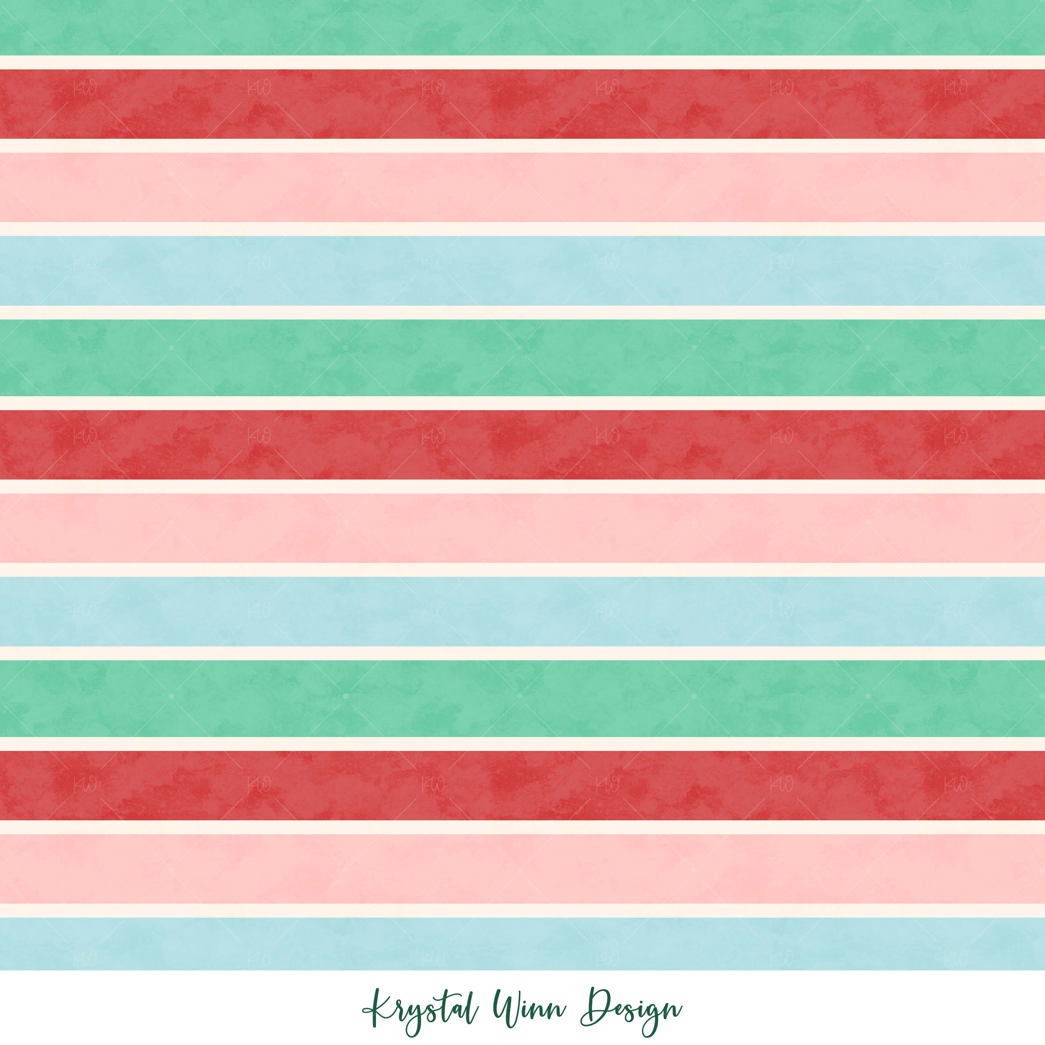 Christmas Multi Stripes blue