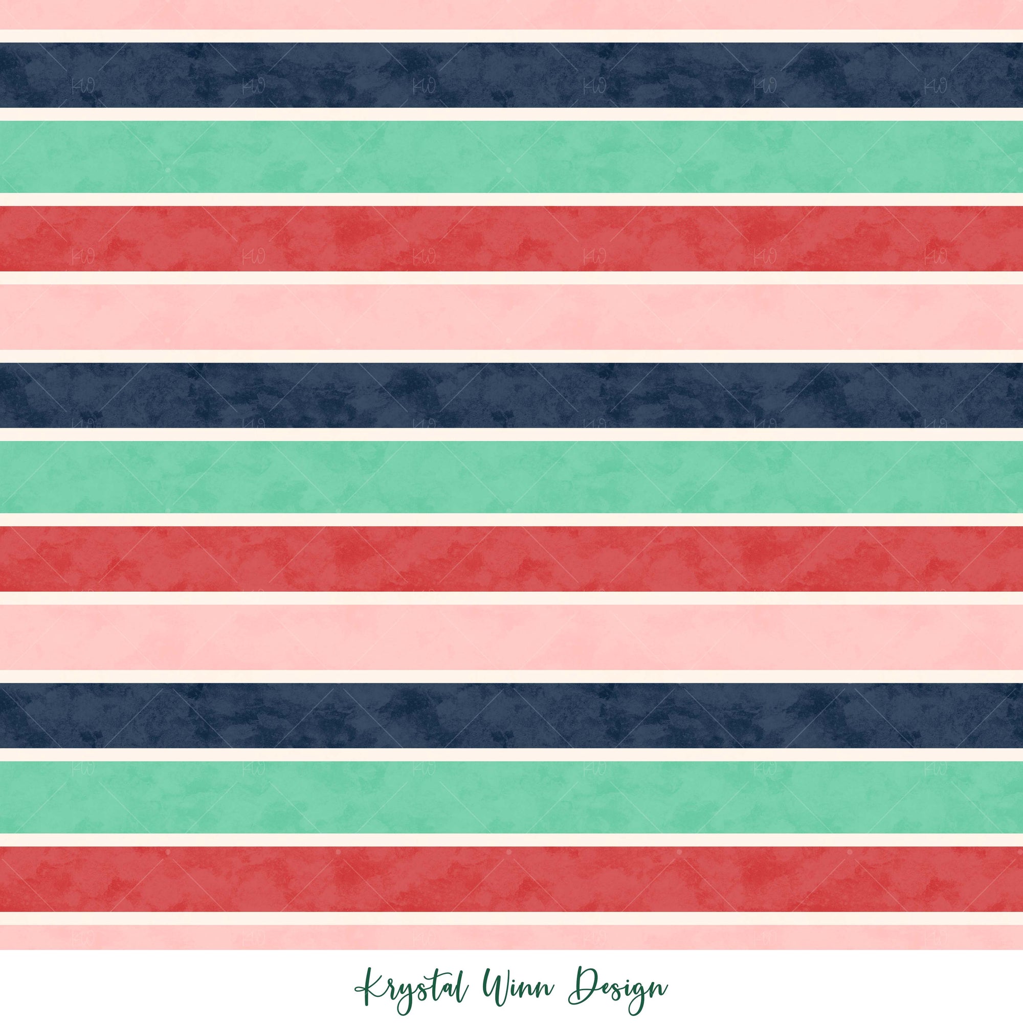Christmas Multi Stripes navy