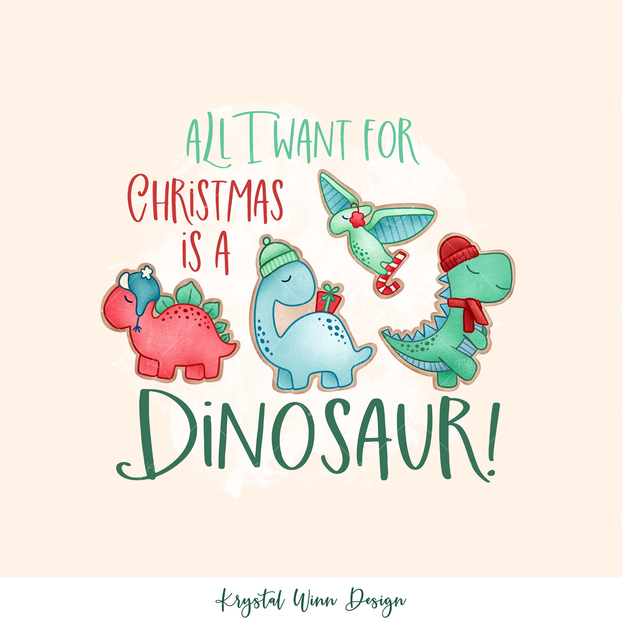 Christmas Dino PANEL