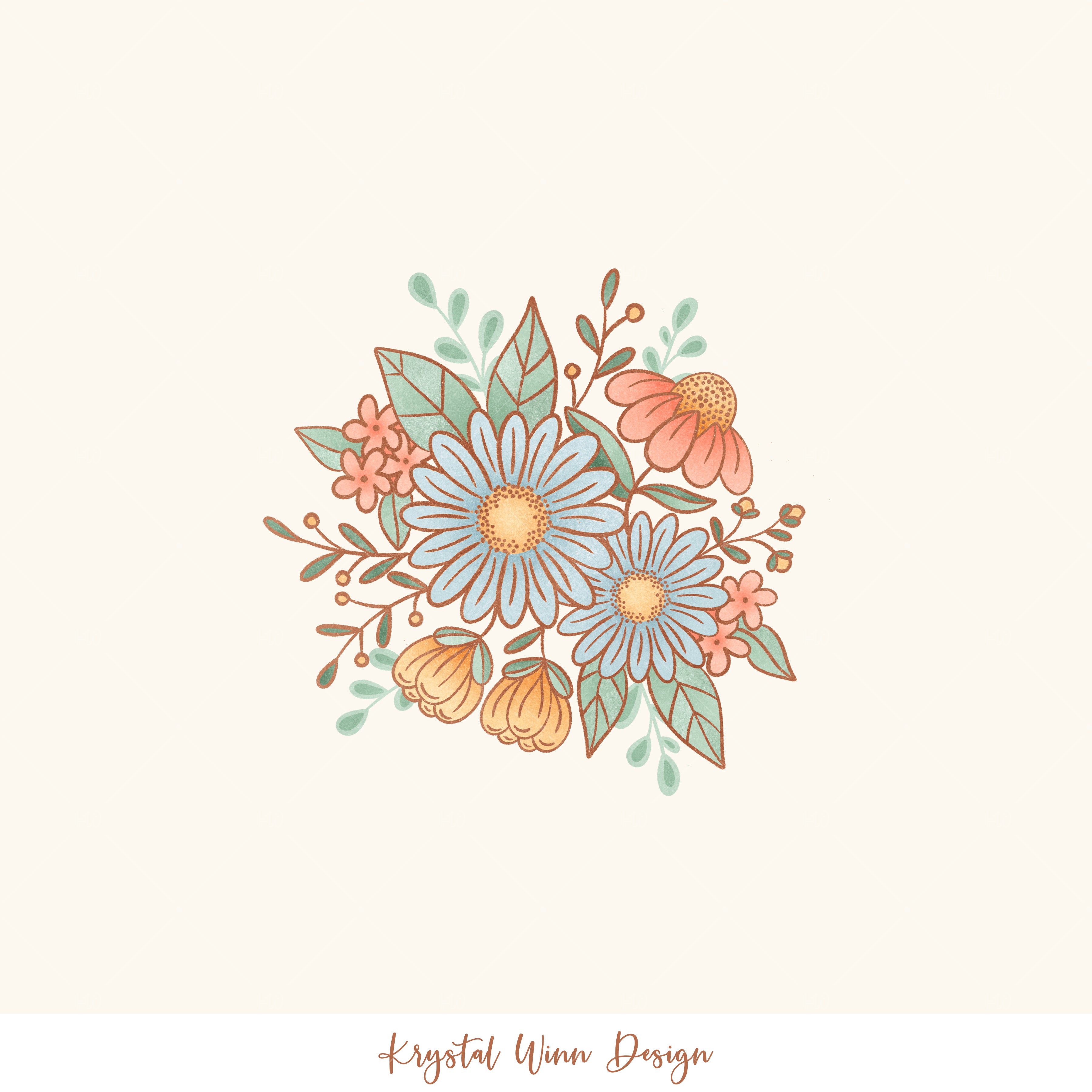 Cottontail Bouquet PANEL