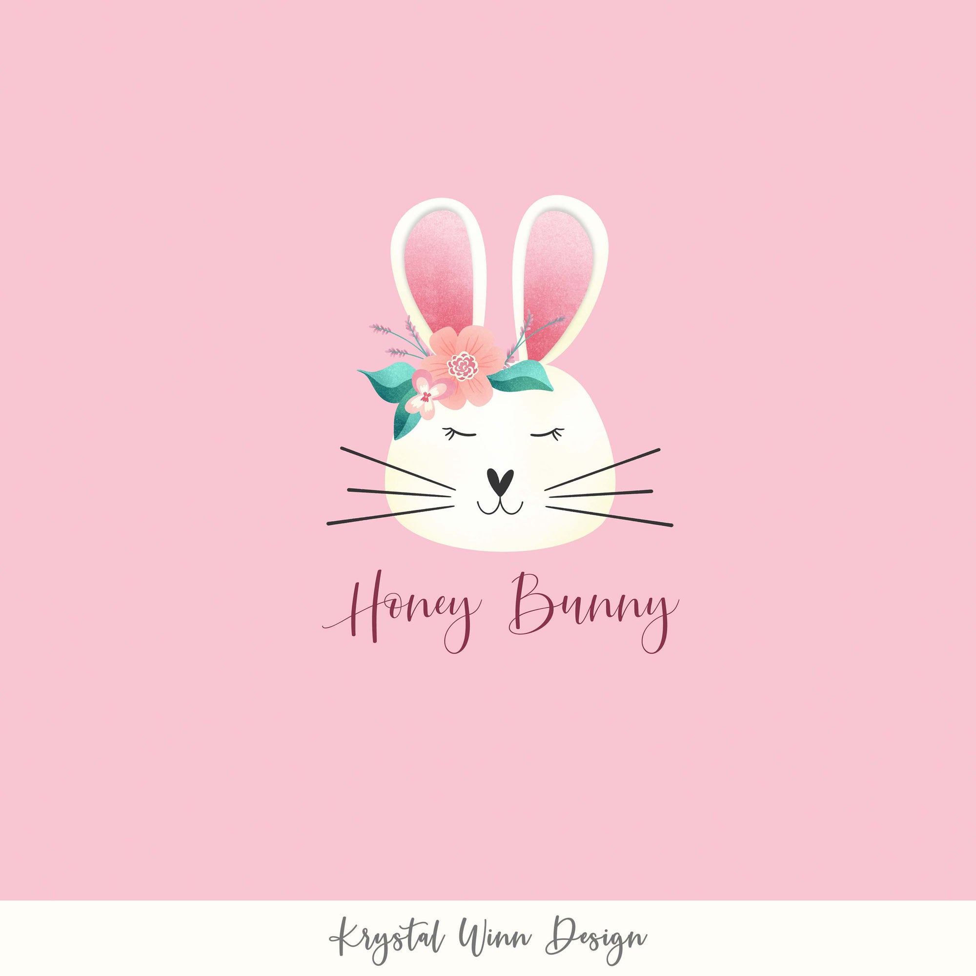 honey bunny pink PANEL