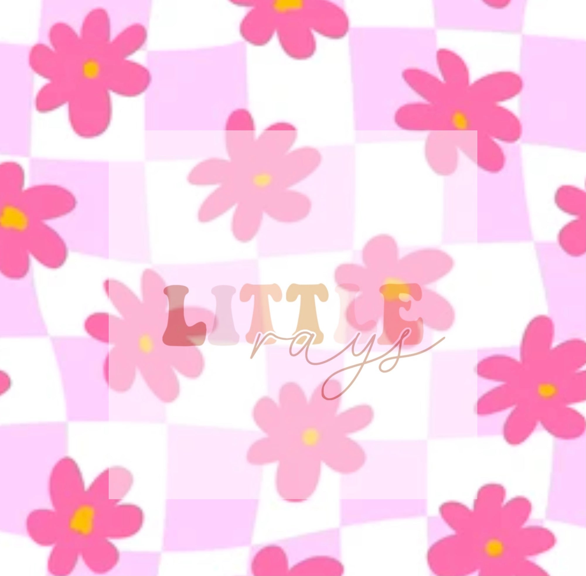 Pink Floral Check