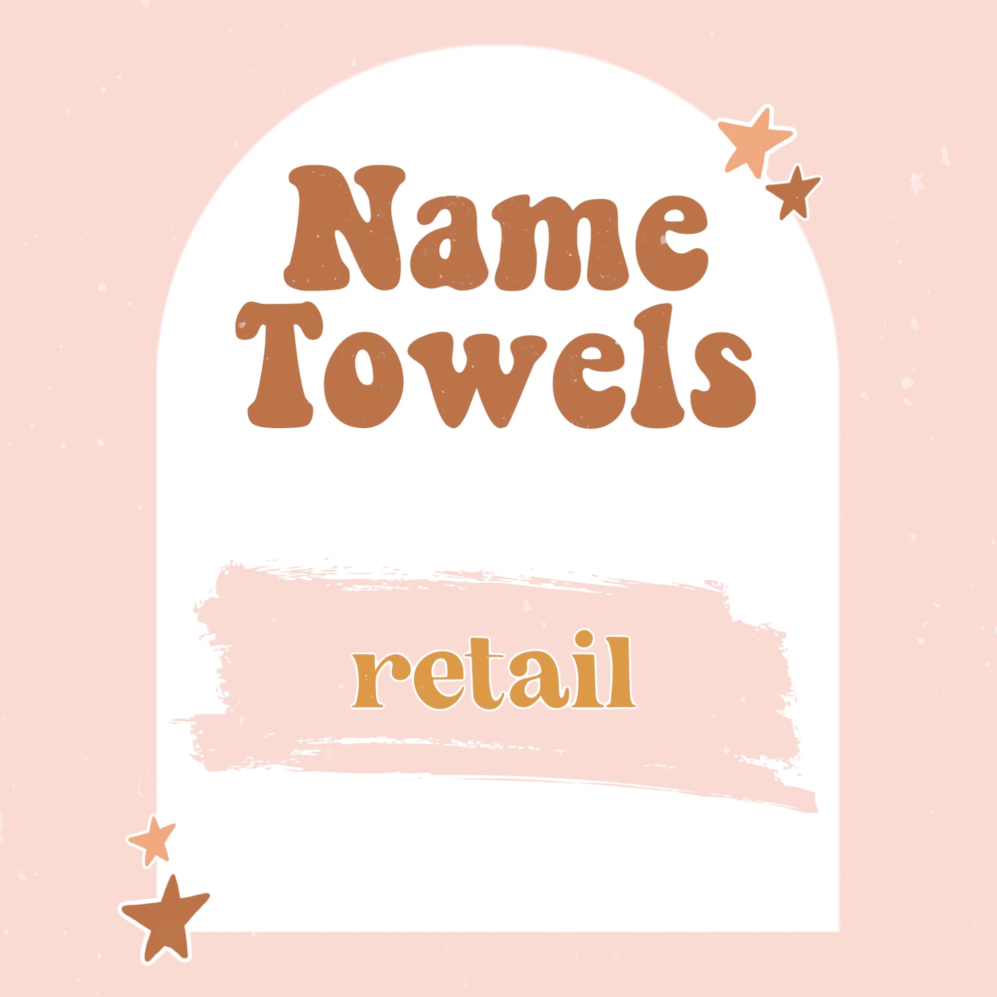 RETAIL Name towels