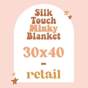 Silk Touch Minky Blanket 30x40 RETAIL