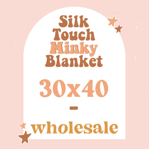 Silk Touch Minky Blanket 30x40 WHOLESALE