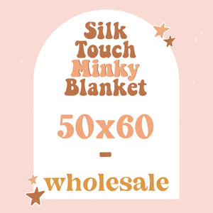Silk Touch Minky Blanket 50X60 WHOLESALE