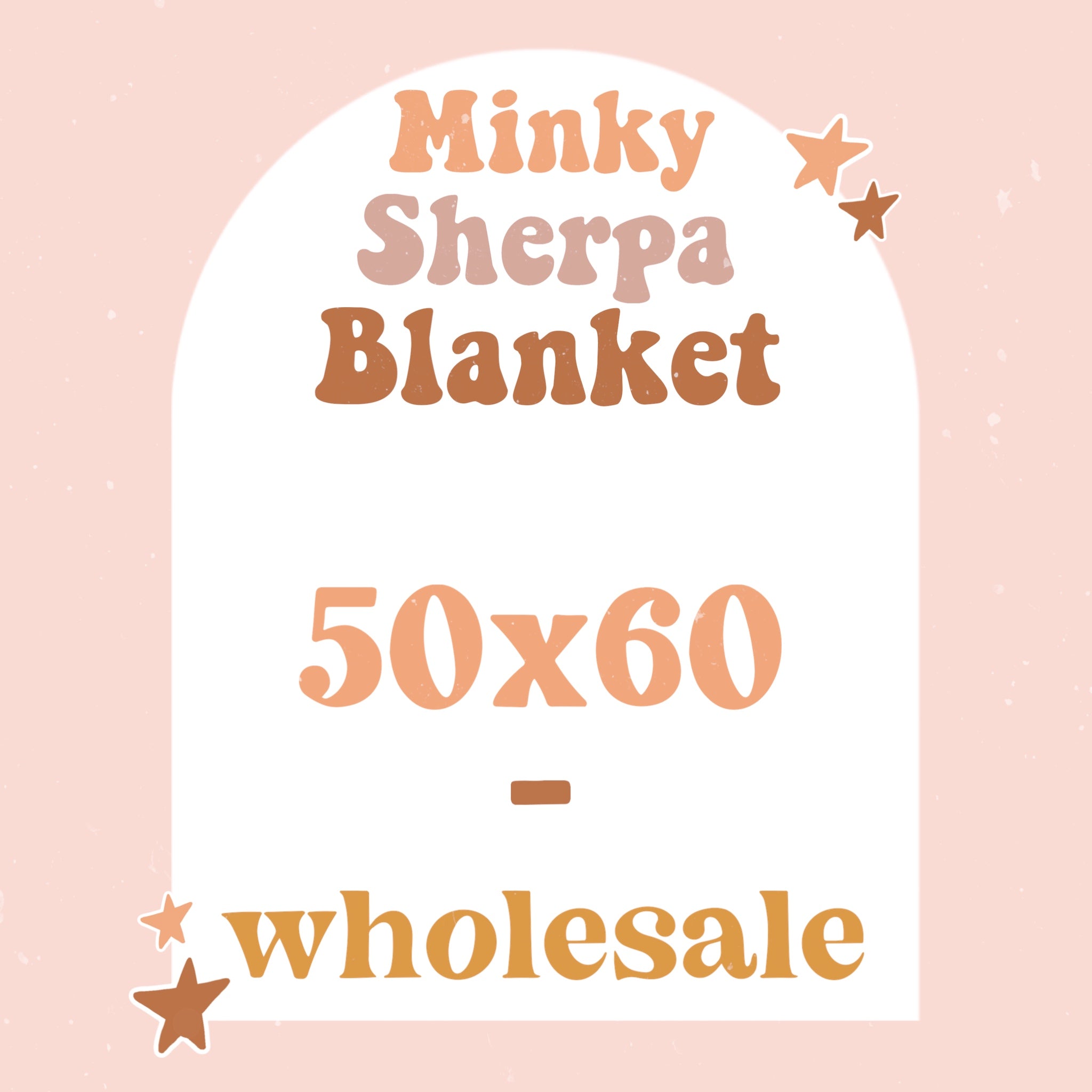Minky Sherpa Blanket 50x60 WHOLESALE