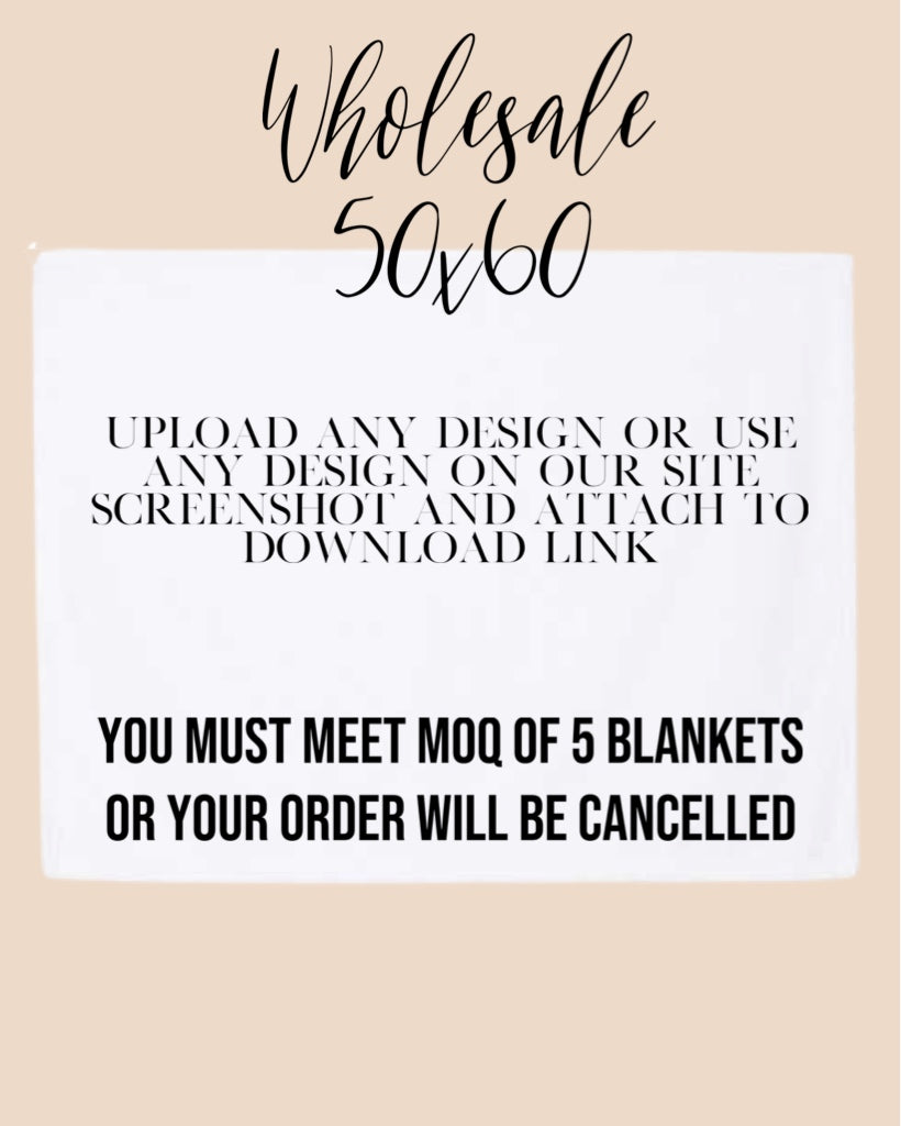 Silk Touch Minky Blanket 50X60 WHOLESALE