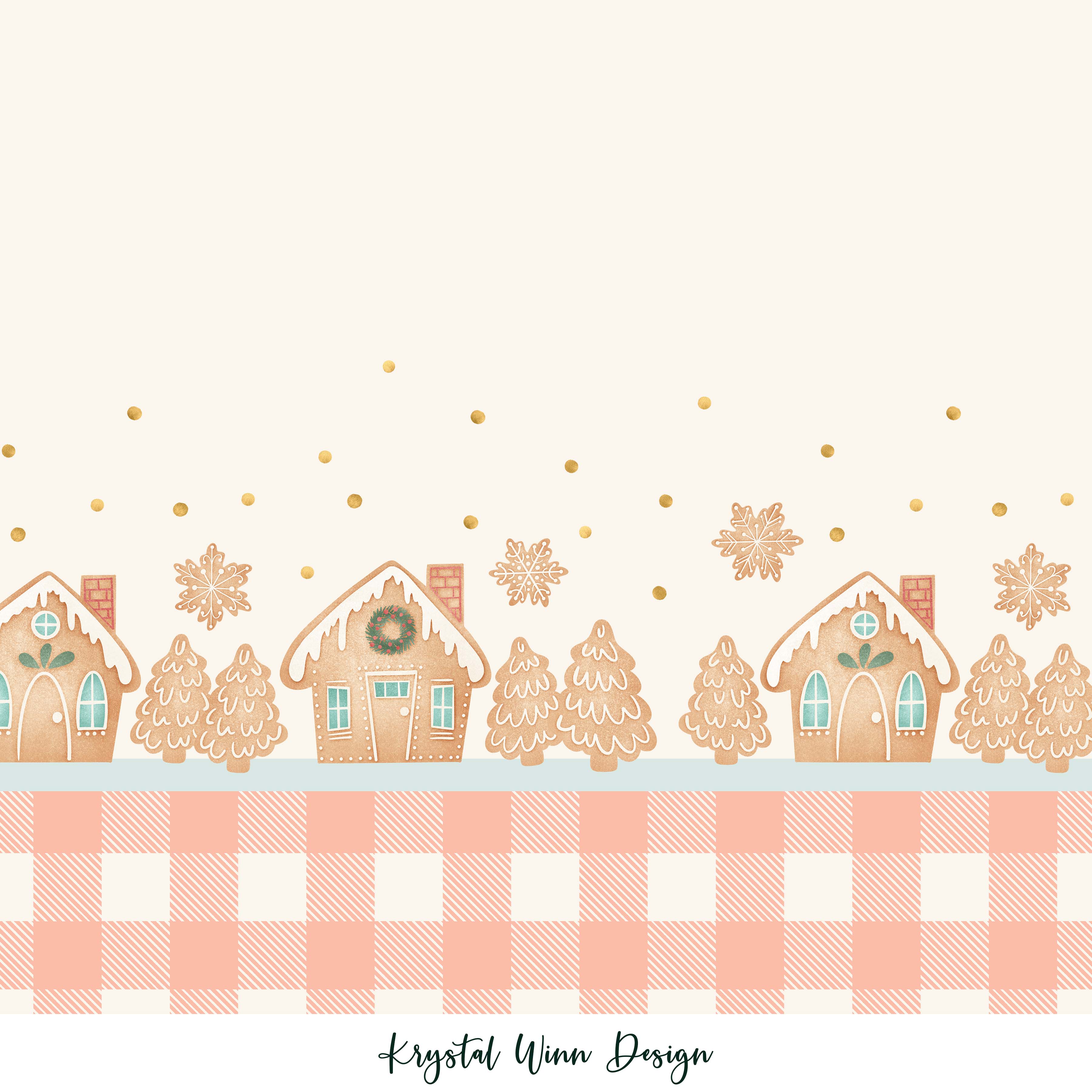 Merry Little Gingerbread border