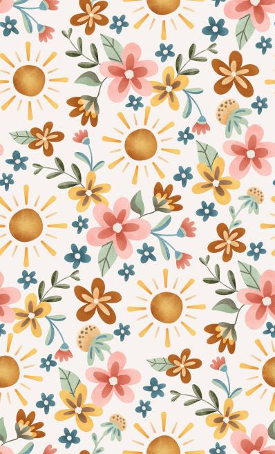 Sunshine white floral