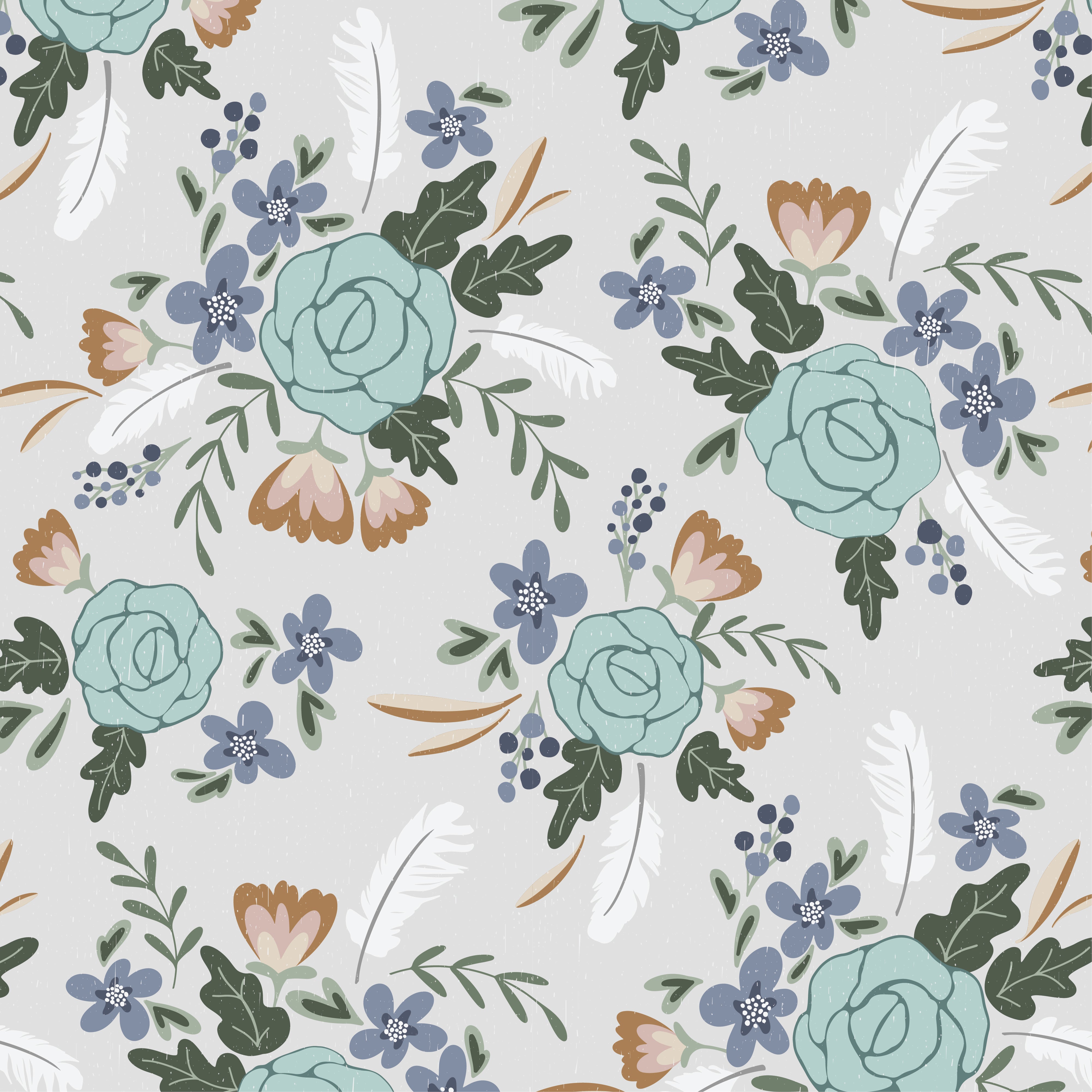 floral denim