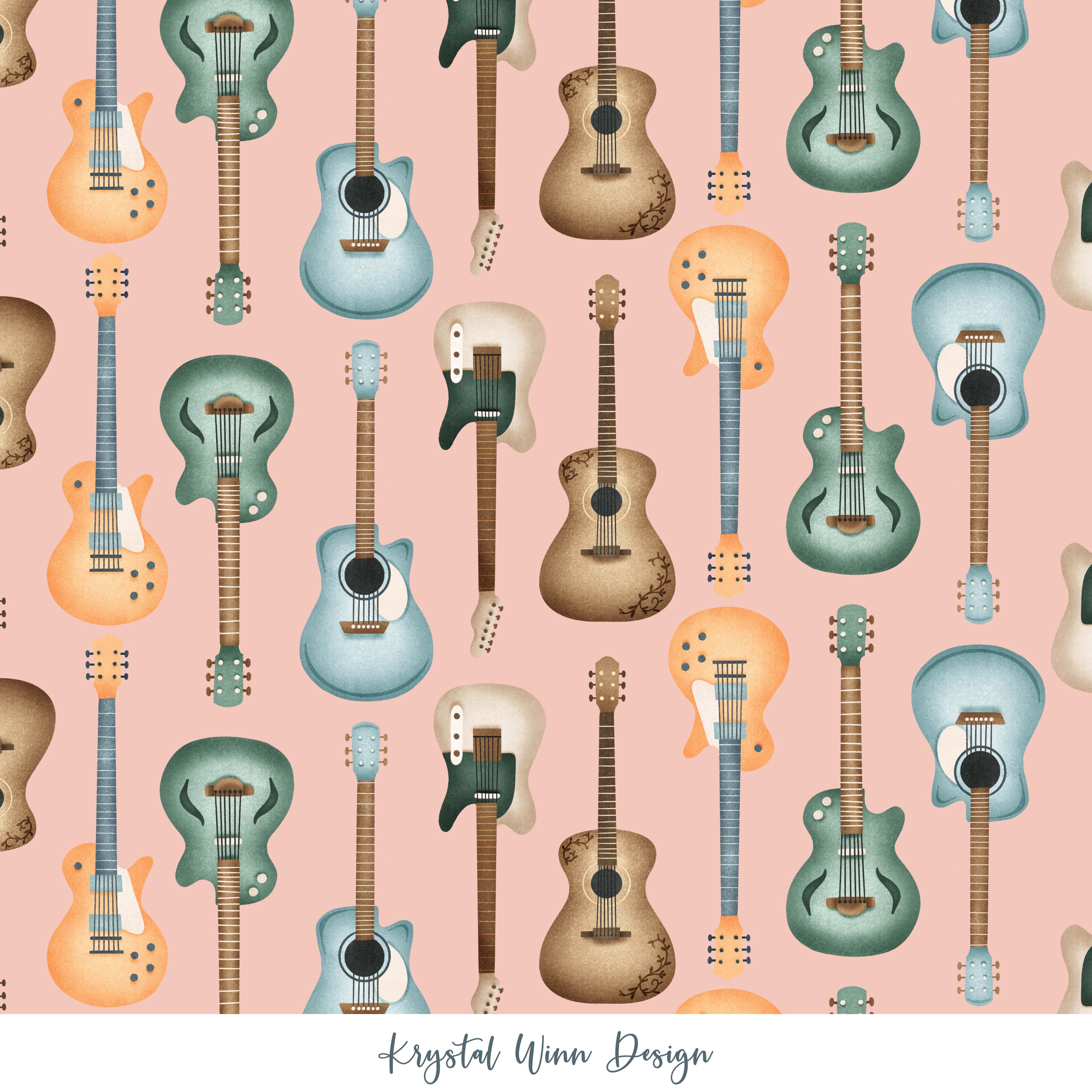 guitars pink