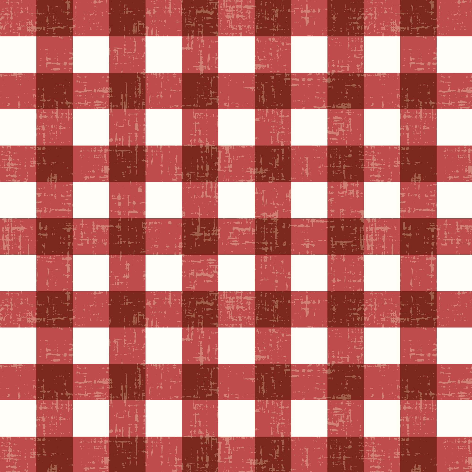 Gingham Red