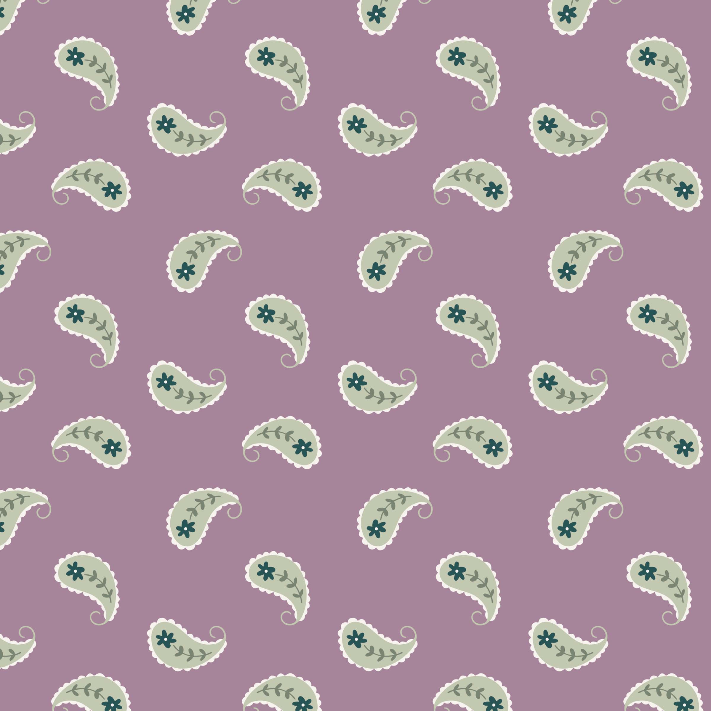Purple Paisley