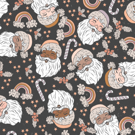 Santa Baby in charcoal