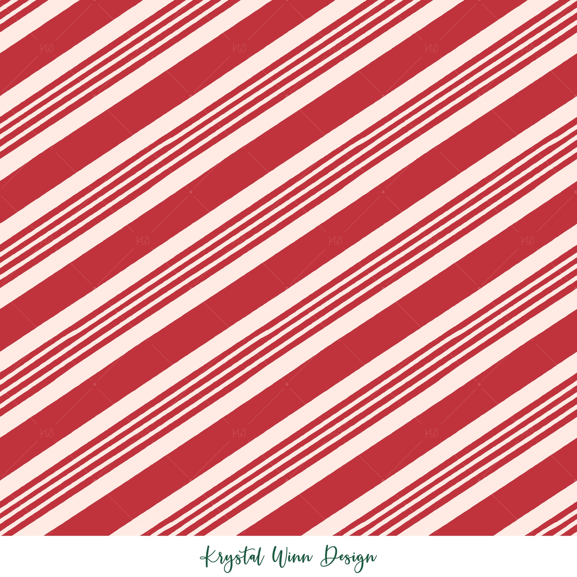 Candy Cane Stripe Red