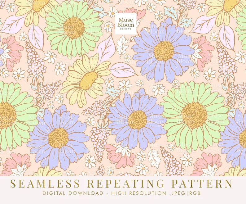 Summer Retro Flowers MB