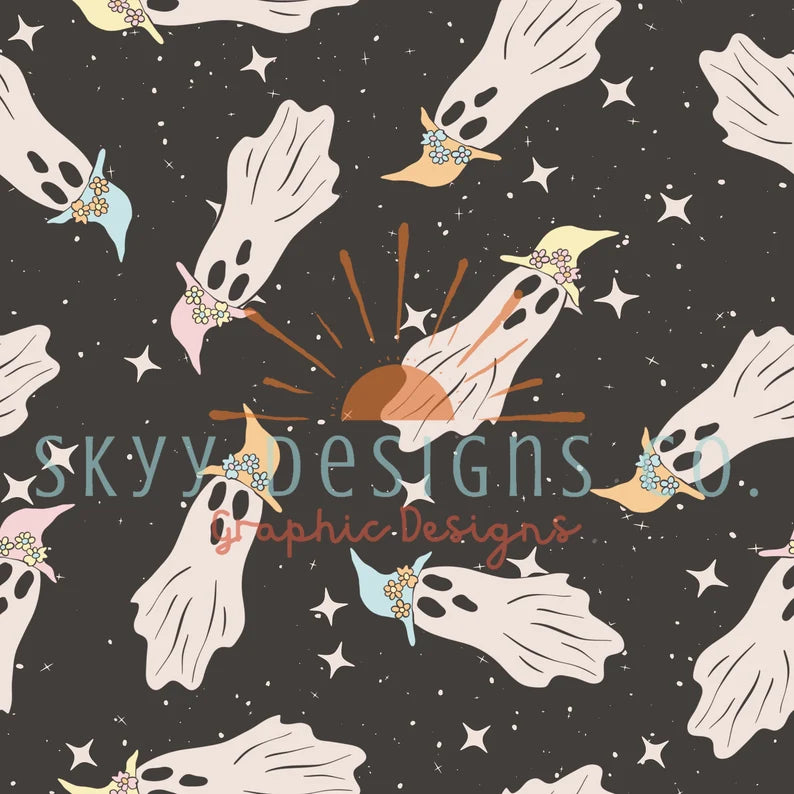 Halloween pastel ghosts