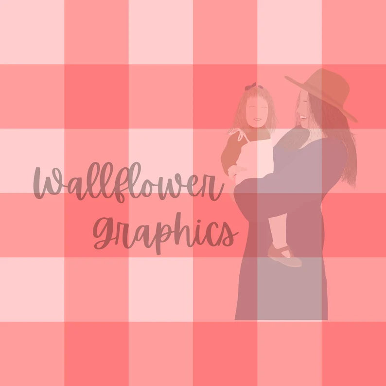 Strawberries and Flowers-Gingham Coordinate