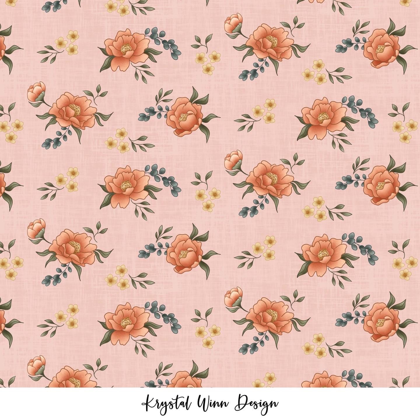 Peonies Floral Pink