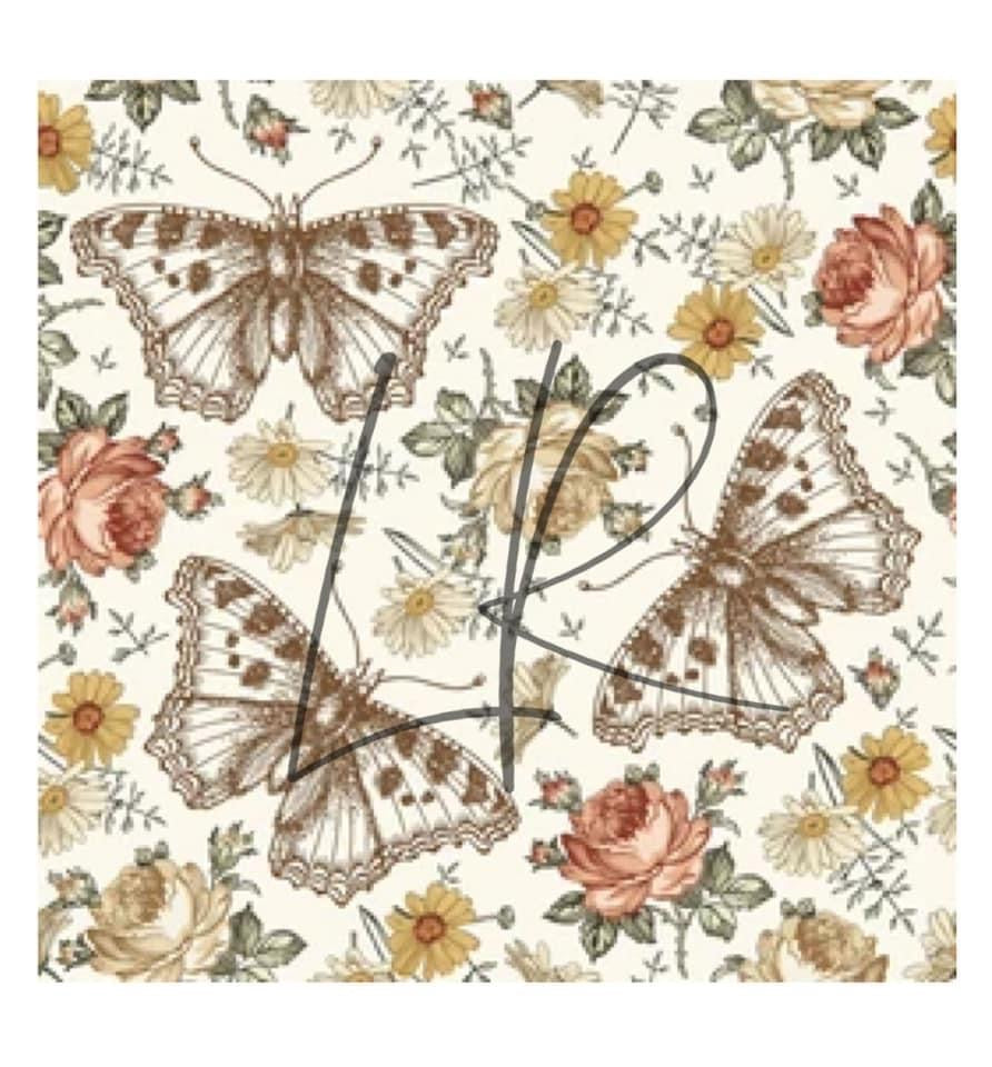Vintage Butterfly floral