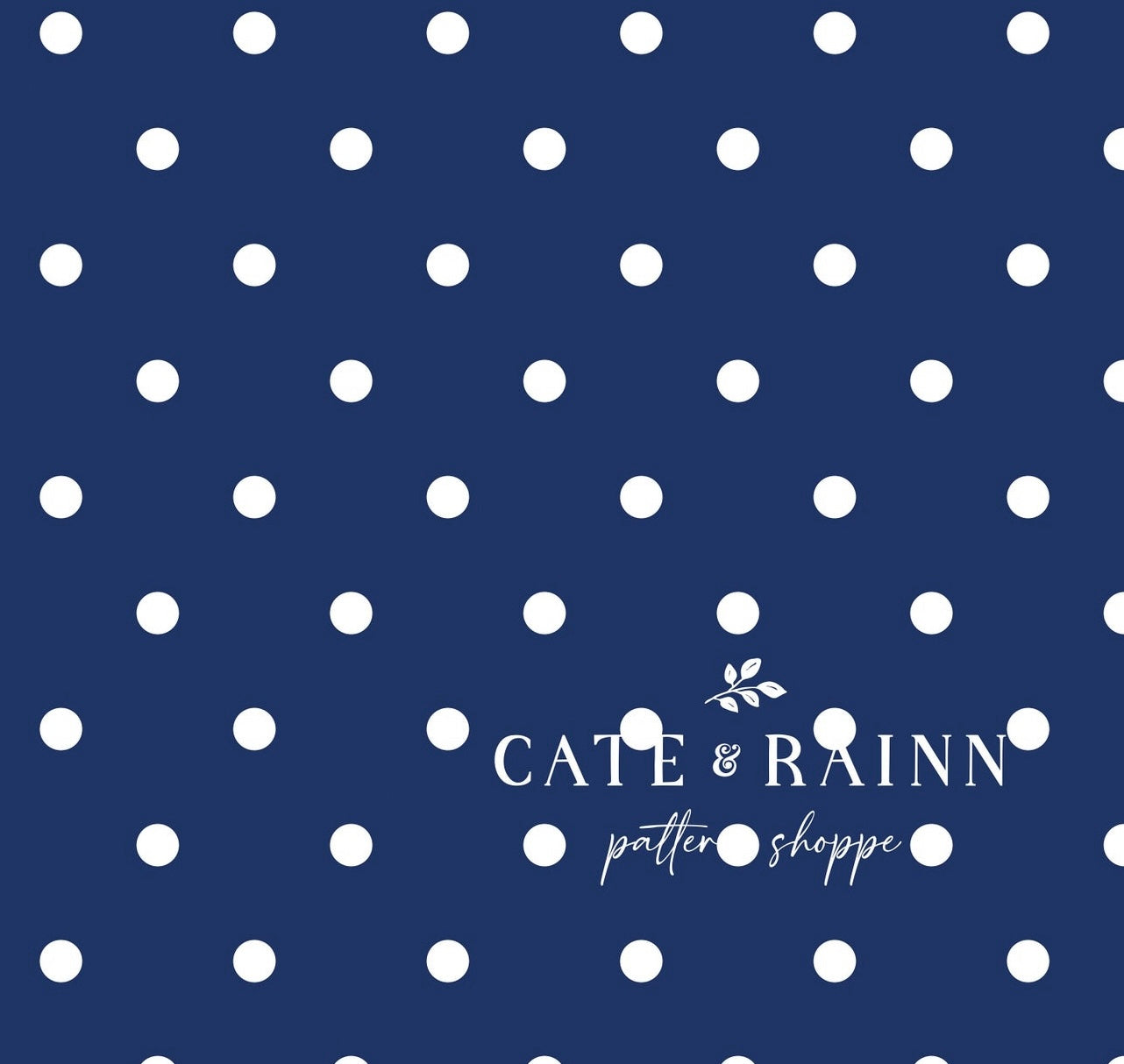 Bright Blue Polka Dot